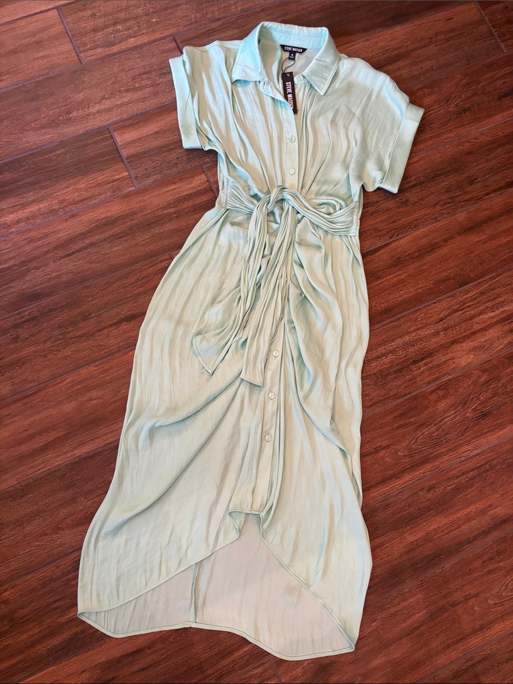 NWT Steve Madden Tori Dress with Tie Waist - Picture 3 of 7